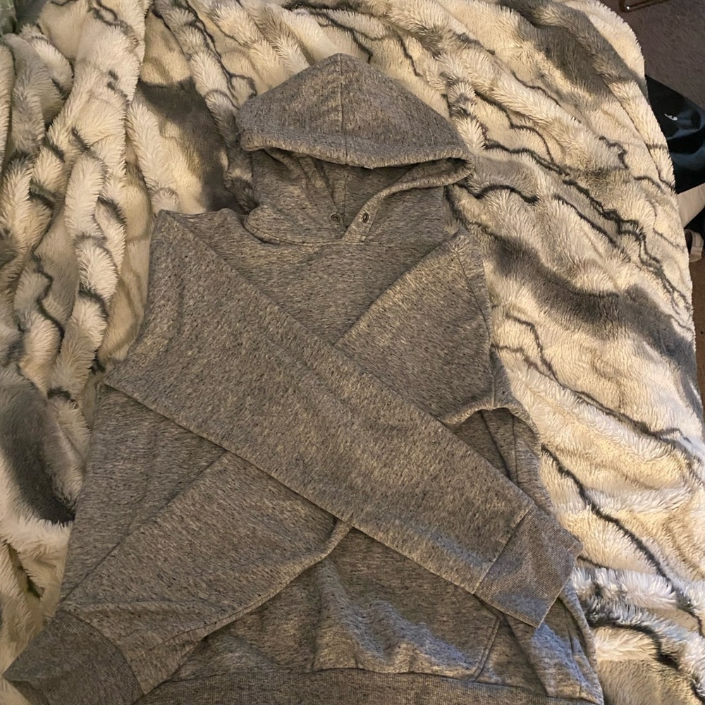 Men's Gray Hoodie Sweater
